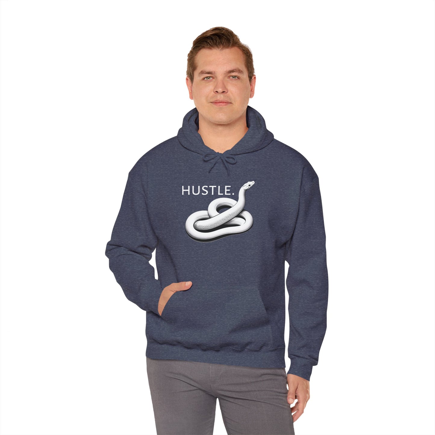 Hustle Unisex Heavy Blend Hoodie - Motivational Sweatshirt for Go-Getters