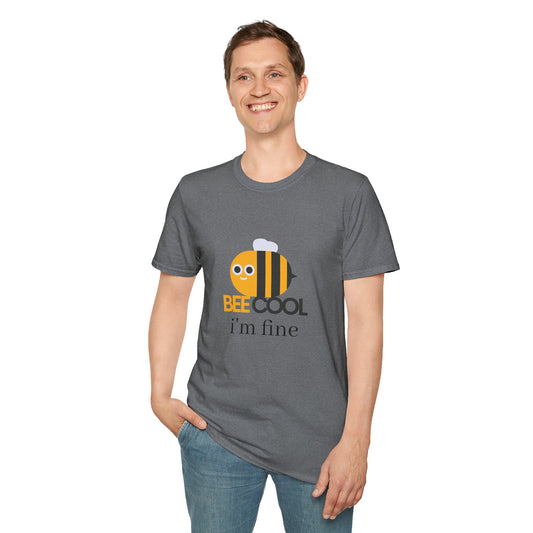 Bee Cool Unisex Softstyle T-Shirt - Fun and Playful Graphic Tee for Bee Lovers